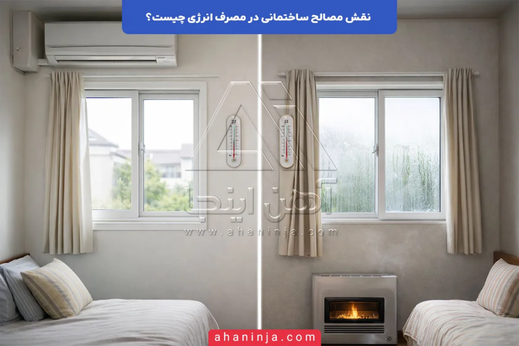 نقش مصالح ساختمانی در مصرف انرژی