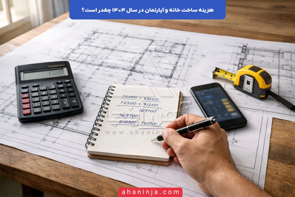 هزینه ساخت خانه و آپارتمان در سال 1404