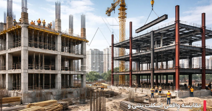 مقایسه قیمت اسکلت بتنی و فلزی در شرایط مختلف پروژه 1 مقایسه قیمت اسکلت بتنی و فلزی